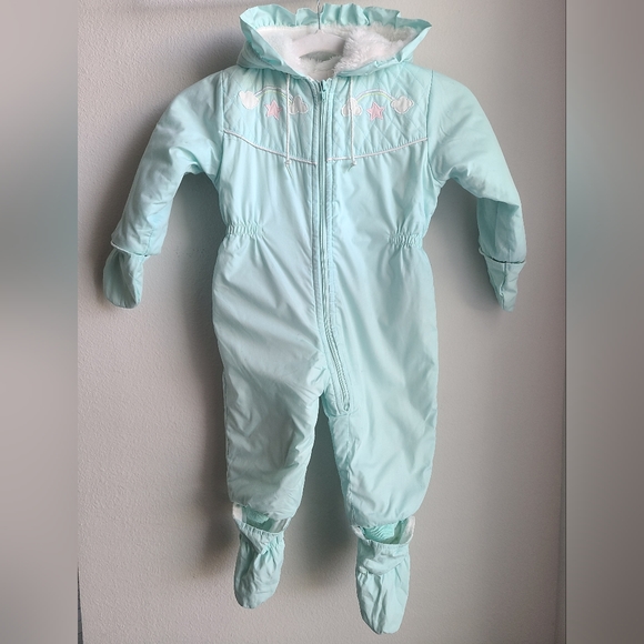 Kids Classics- Baby's Warm One Piece Snowsuit, Sz 18 M - Picture 1 of 5